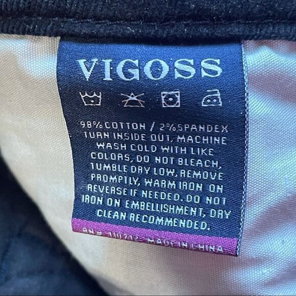 VIGOSS The Jagger Skinny Navy Corduroy Pants Sz 27 - Picture 11 of 16